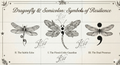 Dragonfly Semicolon Tattoo Design Bundle: Symbol of Hope & Strength