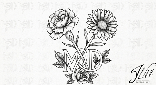 Mother & Daughter Digital Tattoo