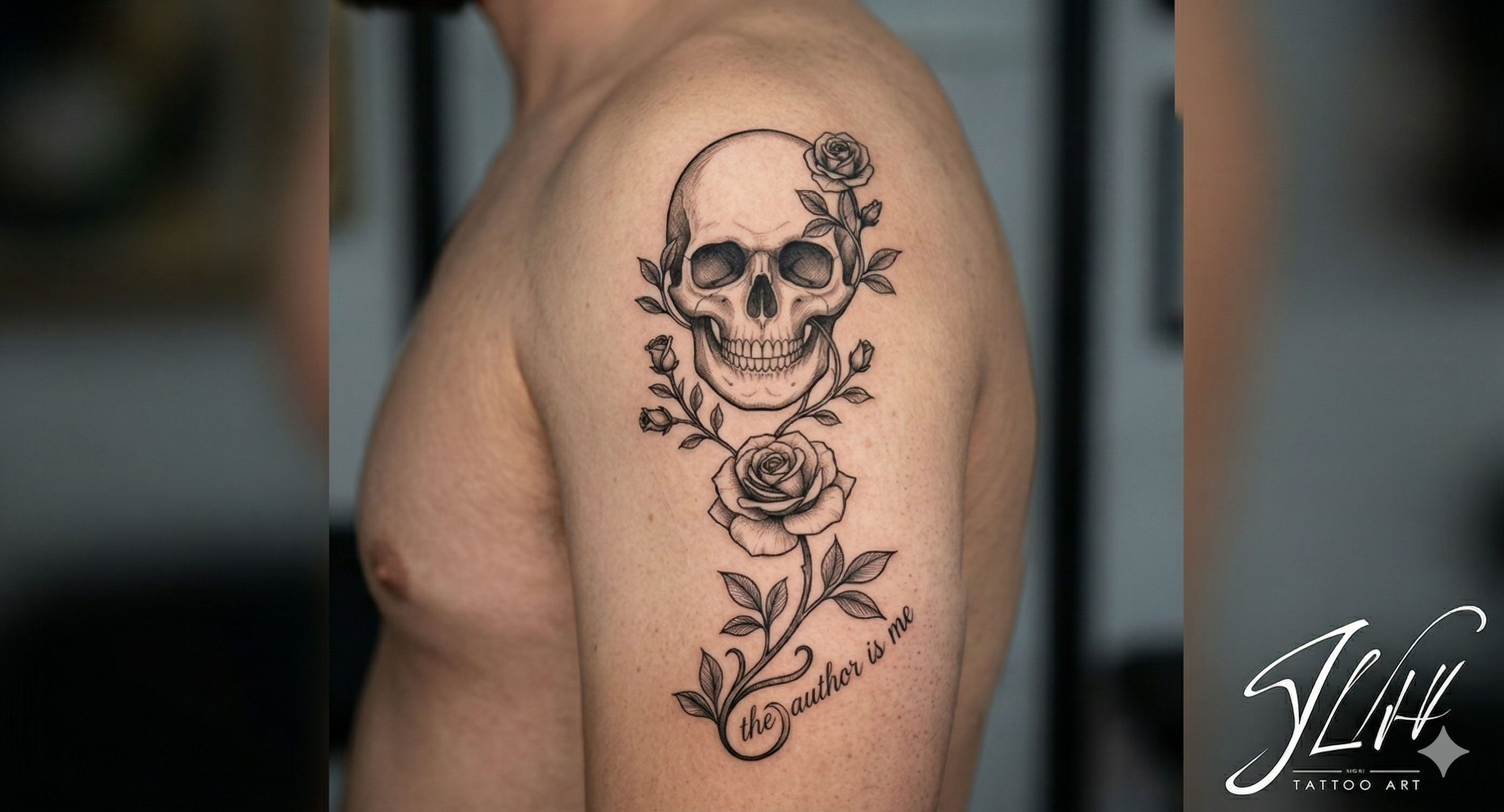 Semicolon Rose Skull Tattoo | Digital Download | Mental Awareness
