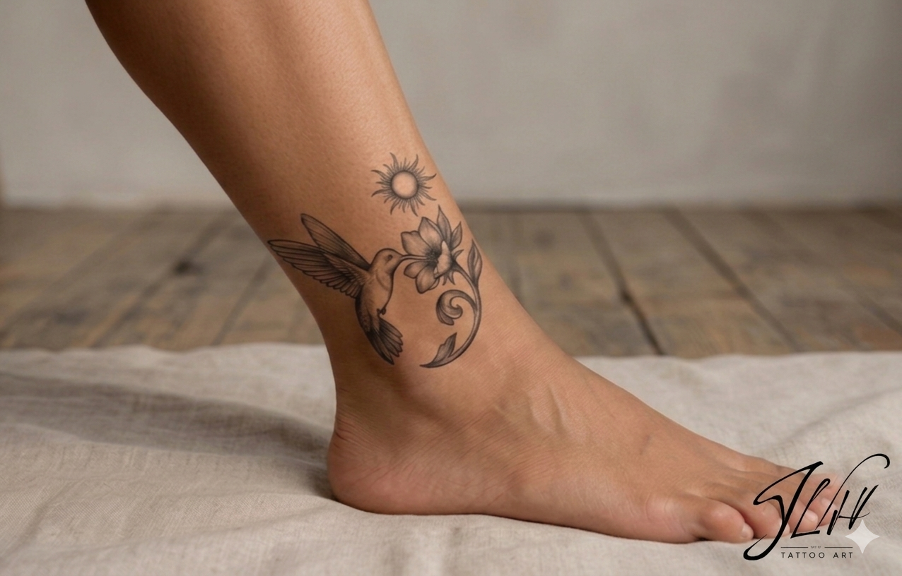 The Semicolon Hummingbird Tattoo: A Symbol of Hope and Renewal | Digital Download