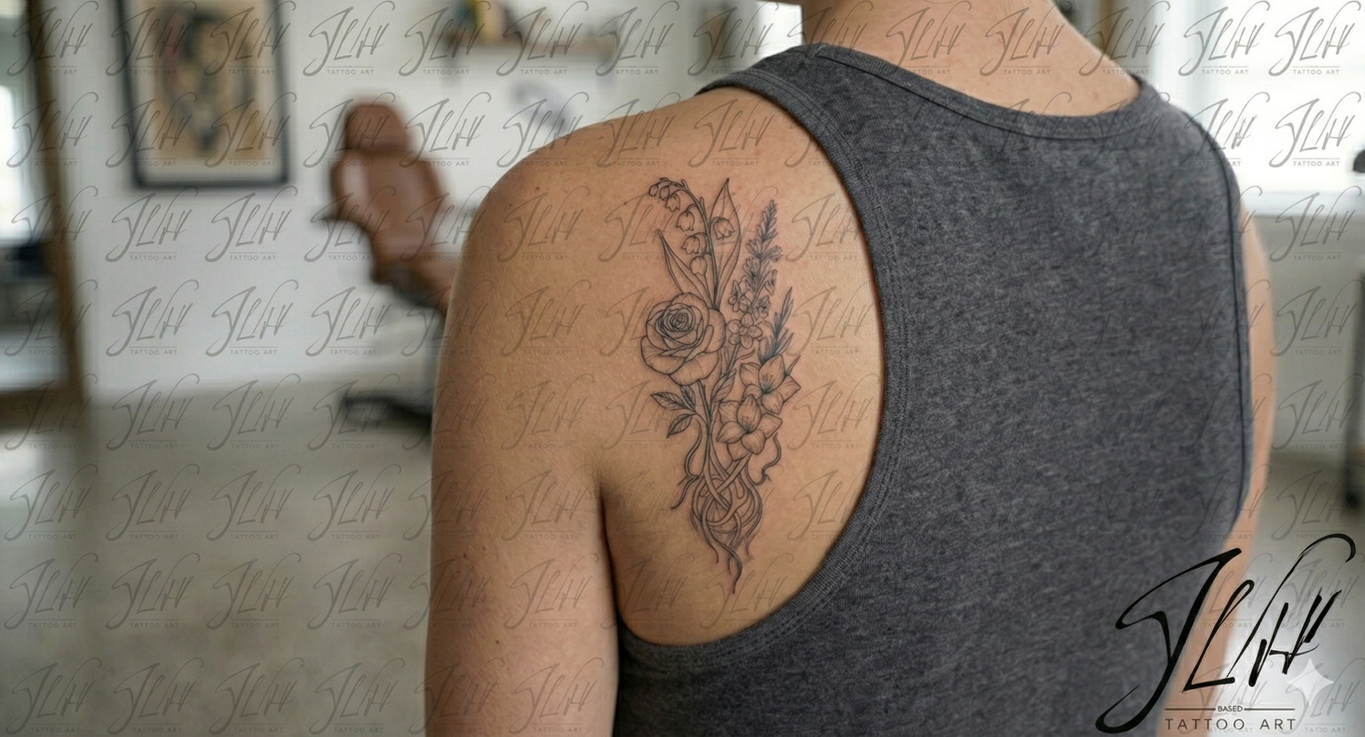 Sibling Birth Flowers | Matching Sibling Tattoo | Personalized Siblings Birth Flower