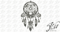 Skull Floral Dream Catcher Tattoo | Digital Download | Dream Catcher Tattoo