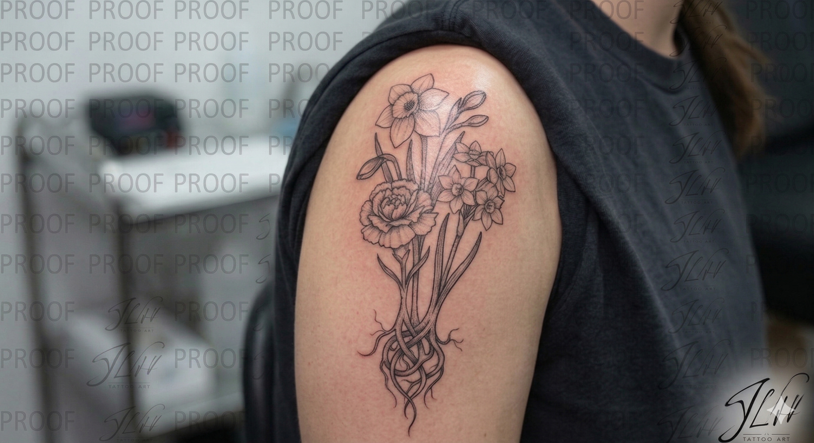 Sibling Birth Flowers | Matching Sibling Tattoo | Personalized Siblings Birth Flower