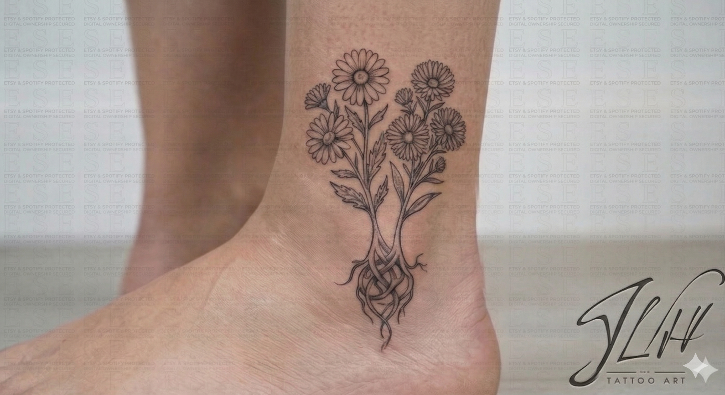 Sibling Birth Flowers | Matching Sibling Tattoo | Personalized Siblings Birth Flower