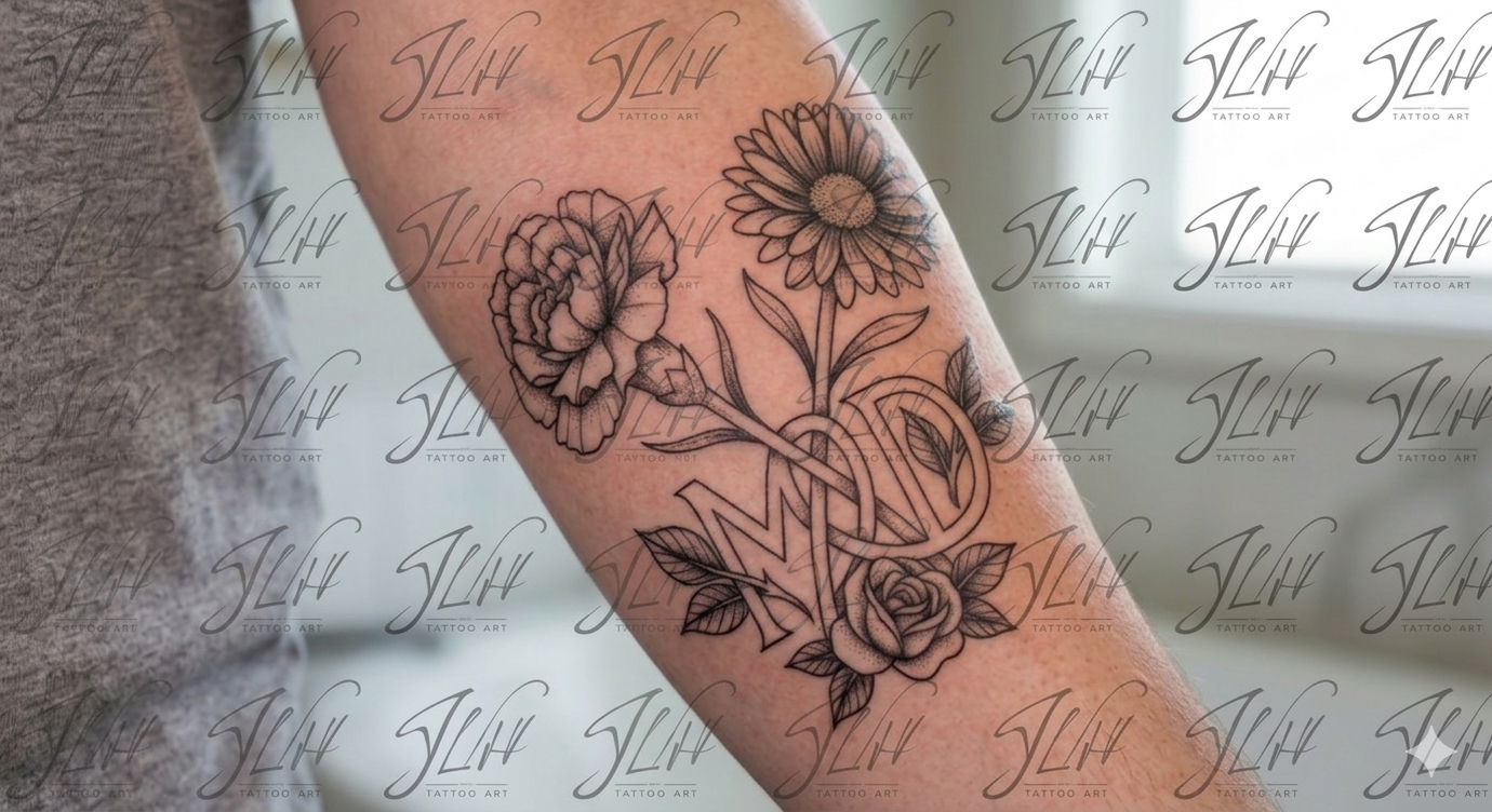 Mother & Daughter Digital Tattoo